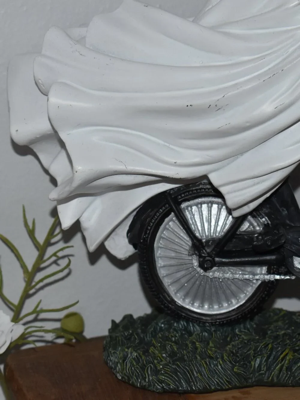 Whimsical Sheet Ghost Riding Bike Dog Fall Halloween Decor